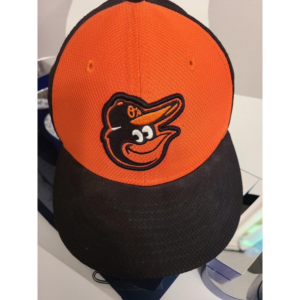 New Era Baltimore Orioles 59Fifty Fitted Hat Cap Orange Black 6 5/8.